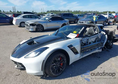 2017 Chevrolet Corvette Z06 z USA, uszkodzony, nr VIN 1G1YS2D60H5603089